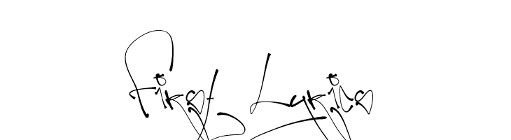 First Lyrics  フリーフォントのダウンロード
