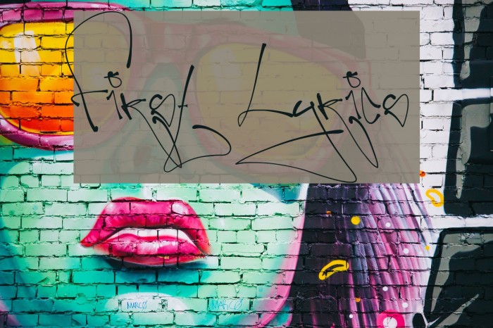 First Lyrics Font examples