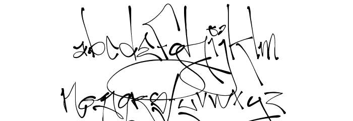 First Lyrics Font LOWERCASE