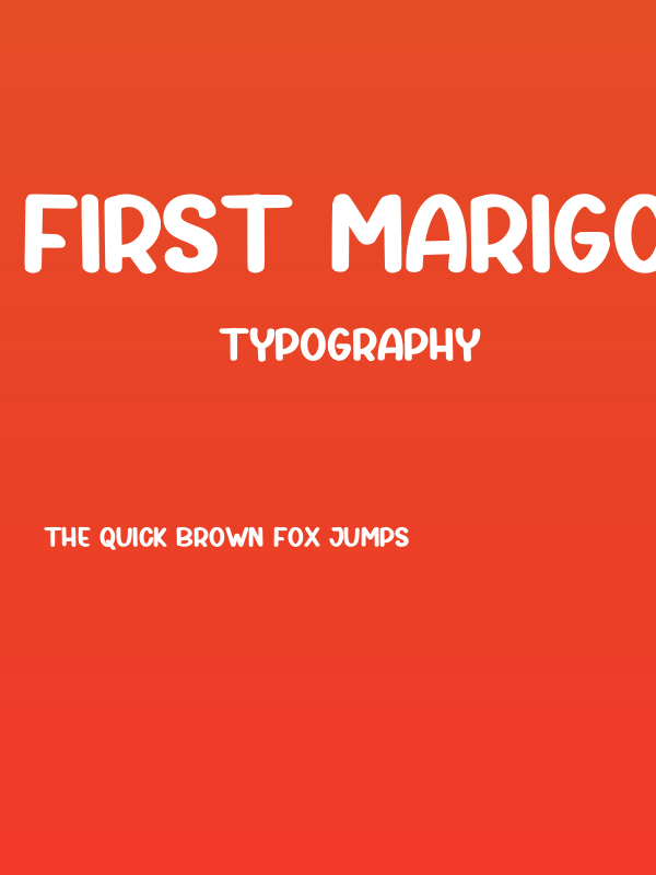 First Marigold Regular Poster