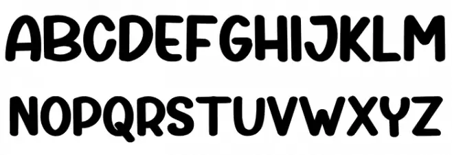 First Marigold Regular Font LOWERCASE