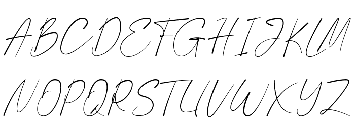 First Month Font UPPERCASE