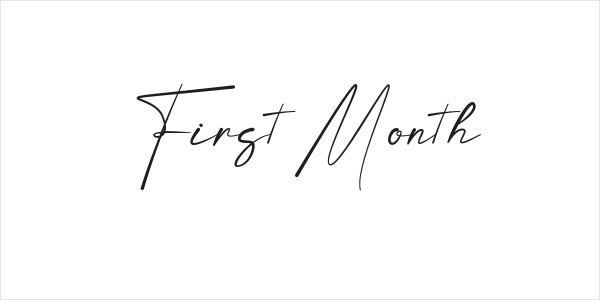 First Month Logo