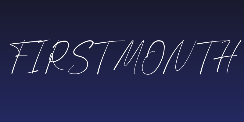 First Month Social Header