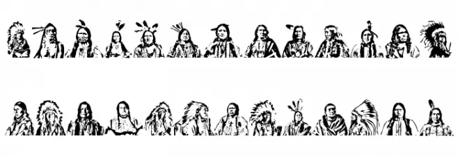 First Nations Regular फ़ॉन्ट अपरकेस