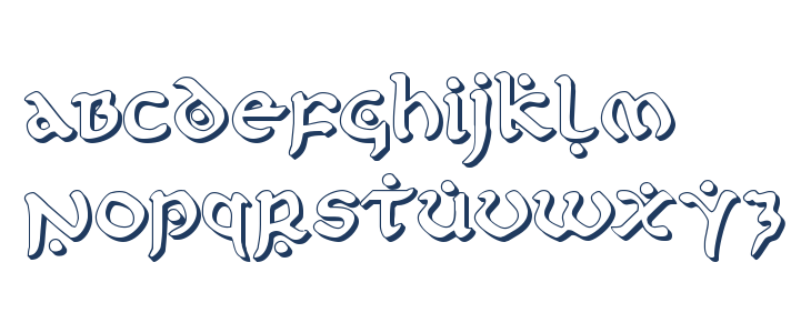 First Order 3D Lowercase