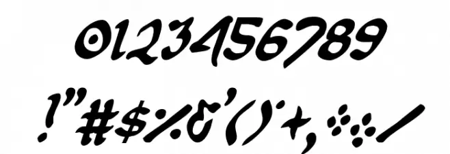 First Order Condensed Italic Font OTHER CHARS