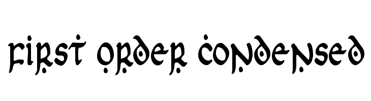 First Order Condensed  Fuentes Gratis Descargar