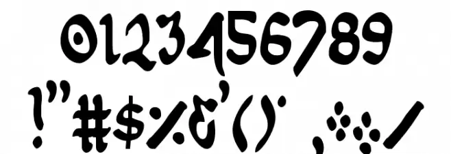 First Order Condensed Font OTHER CHARS