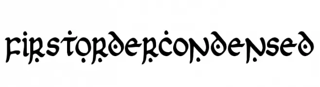 First Order Condensed  Fuentes Gratis Descargar