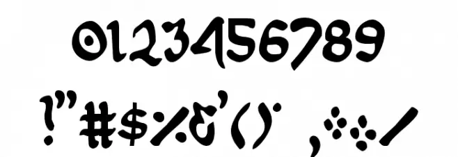 First Order Condensed Font OTHER CHARS