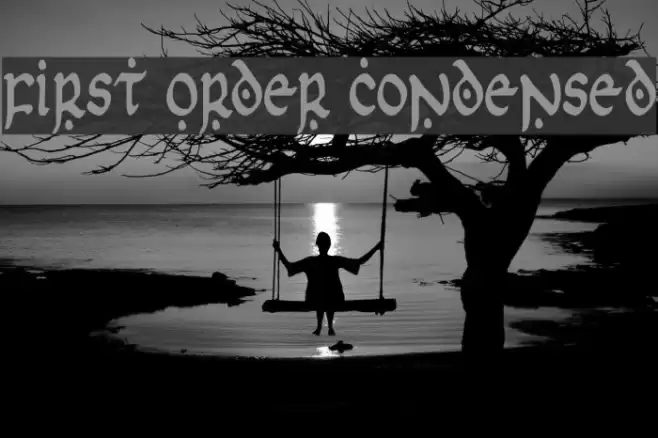 First Order Condensed Font examples