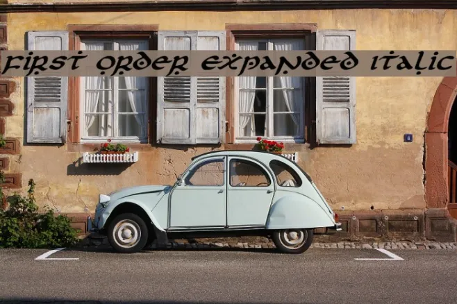First Order Expanded Italic Example 2