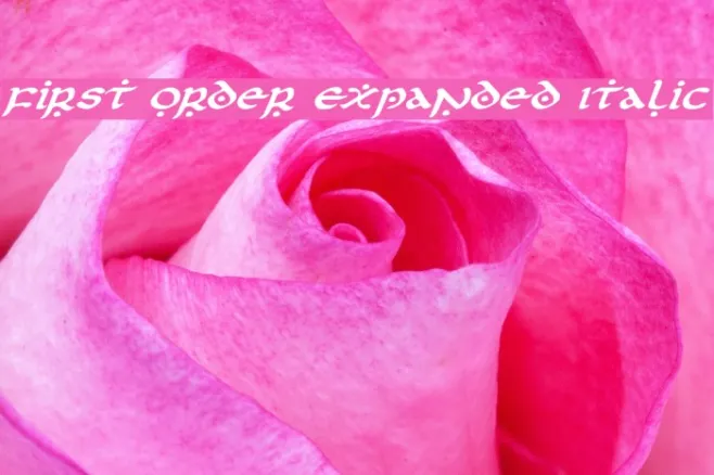First Order Expanded Italic Example 3