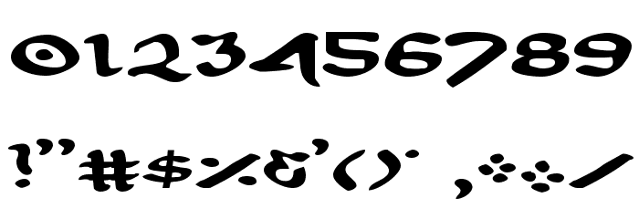 First Order Expanded Font OTHER CHARS
