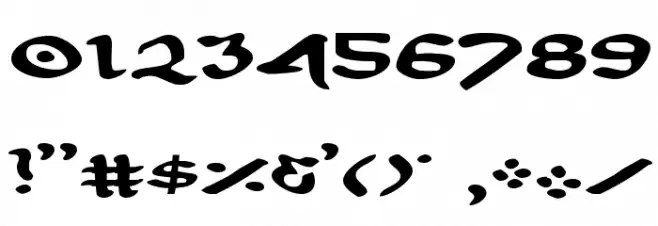 First Order Expanded Font OTHER CHARS