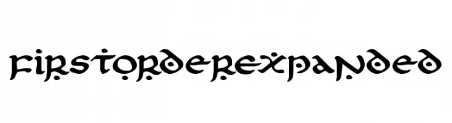 First Order Expanded  Frei Schriftart Herunterladen