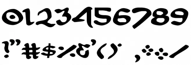 First Order Expanded Font OTHER CHARS