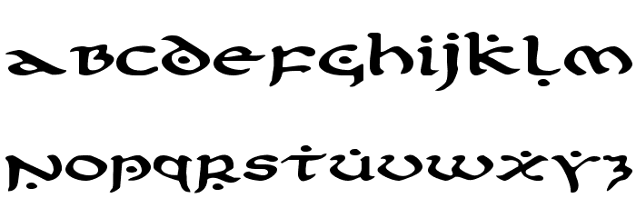 First Order Expanded Font LOWERCASE