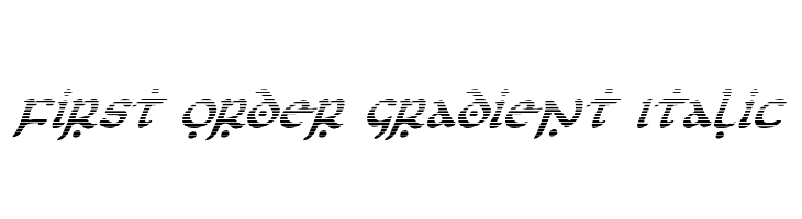 First Order Gradient Italic  Free Fonts Download