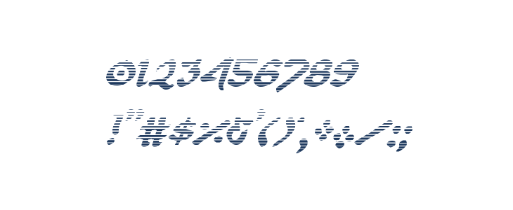 First Order Gradient Italic Other Characters