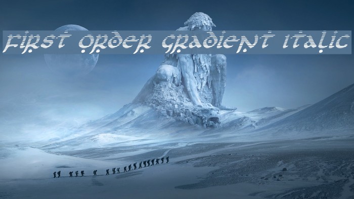 First Order Gradient Italic Example 3