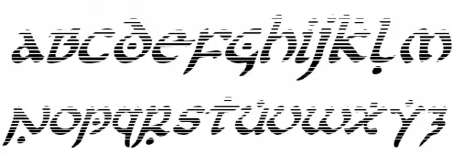 First Order Gradient Italic Fuentes MINÚSCULAS