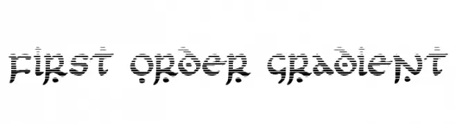 First Order Gradient  Frei Schriftart Herunterladen