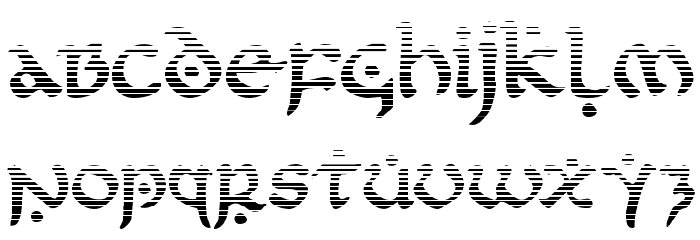 First Order Gradient Font LOWERCASE