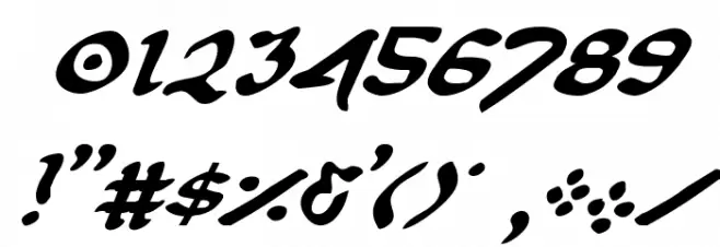 First Order Italic Font OTHER CHARS