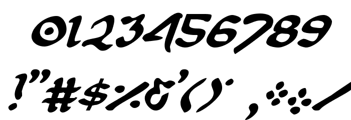 First Order Italic Font OTHER CHARS