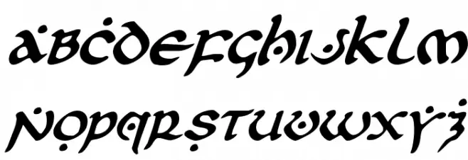 First Order Italic Polices MAJUSCULES