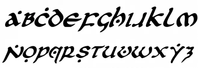 First Order Italic フォント 大文字