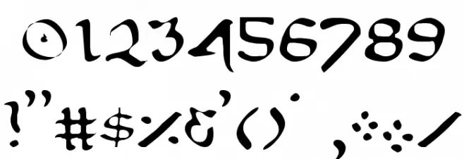 First Order Light Font OTHER CHARS