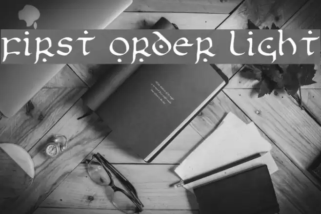 First Order Light Font examples