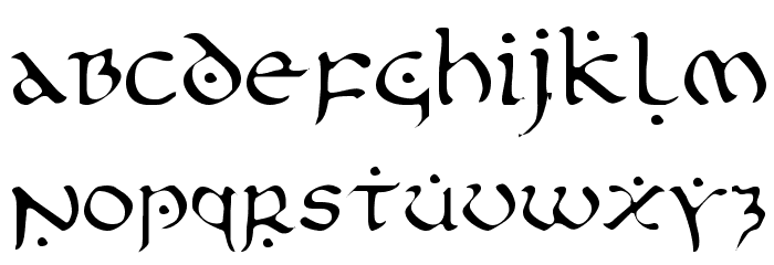 First Order Light Font LOWERCASE