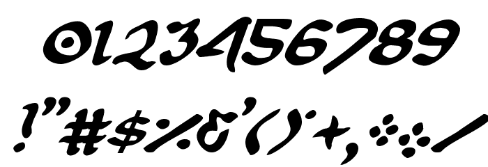 First Order Plain Italic Font OTHER CHARS