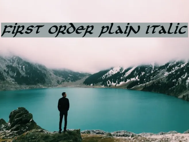 First Order Plain Italic Example 1
