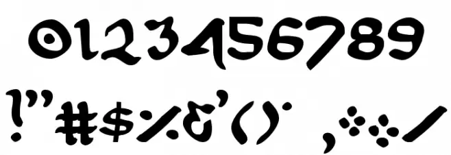 First Order Plain Font OTHER CHARS