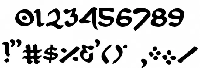 First Order Plain Font OTHER CHARS