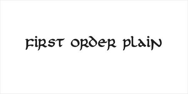 First Order Plain Logo