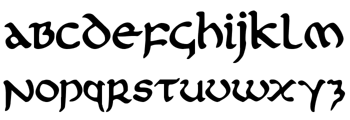 First Order Plain Font LOWERCASE