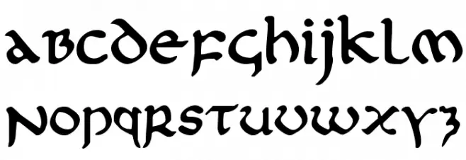 First Order Plain Font LOWERCASE