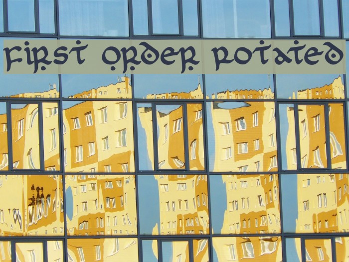 First Order Rotated Example 2