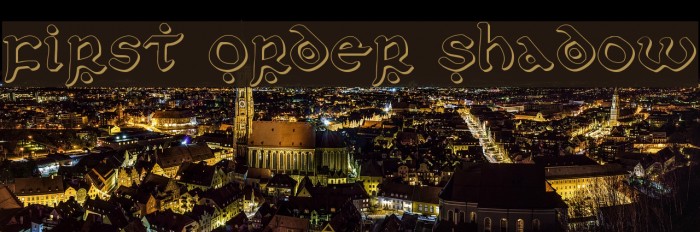 First Order Shadow Font examples