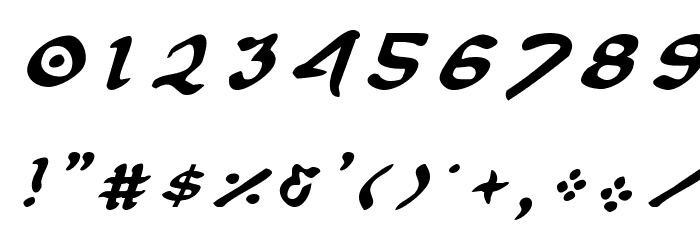 First Order Title Italic Font OTHER CHARS