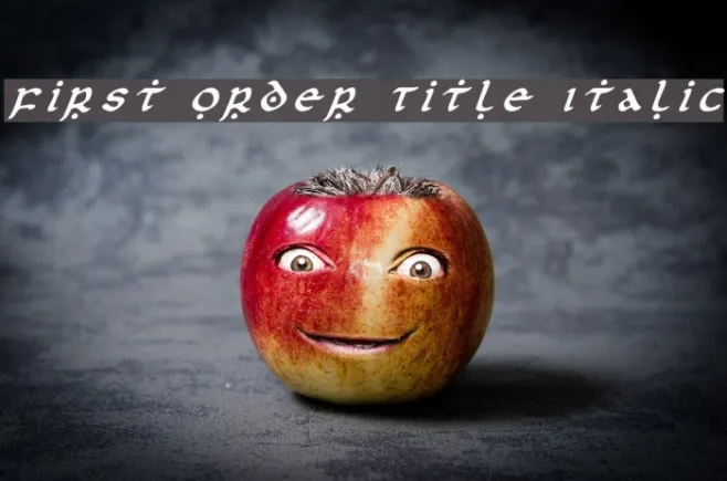 First Order Title Italic Example 1