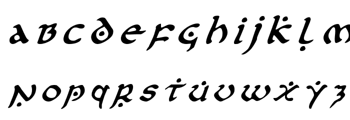 First Order Title Italic Font LOWERCASE