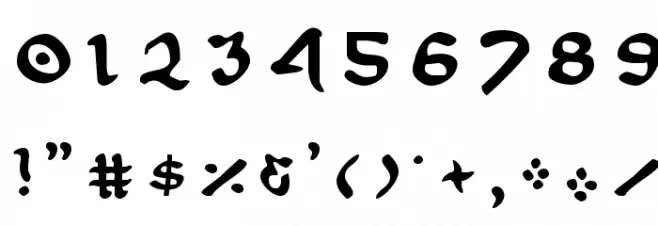 First Order Title Font OTHER CHARS