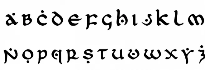 First Order Title 字体 大写